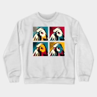 Pop Lovebird Art - Cool Birds Crewneck Sweatshirt